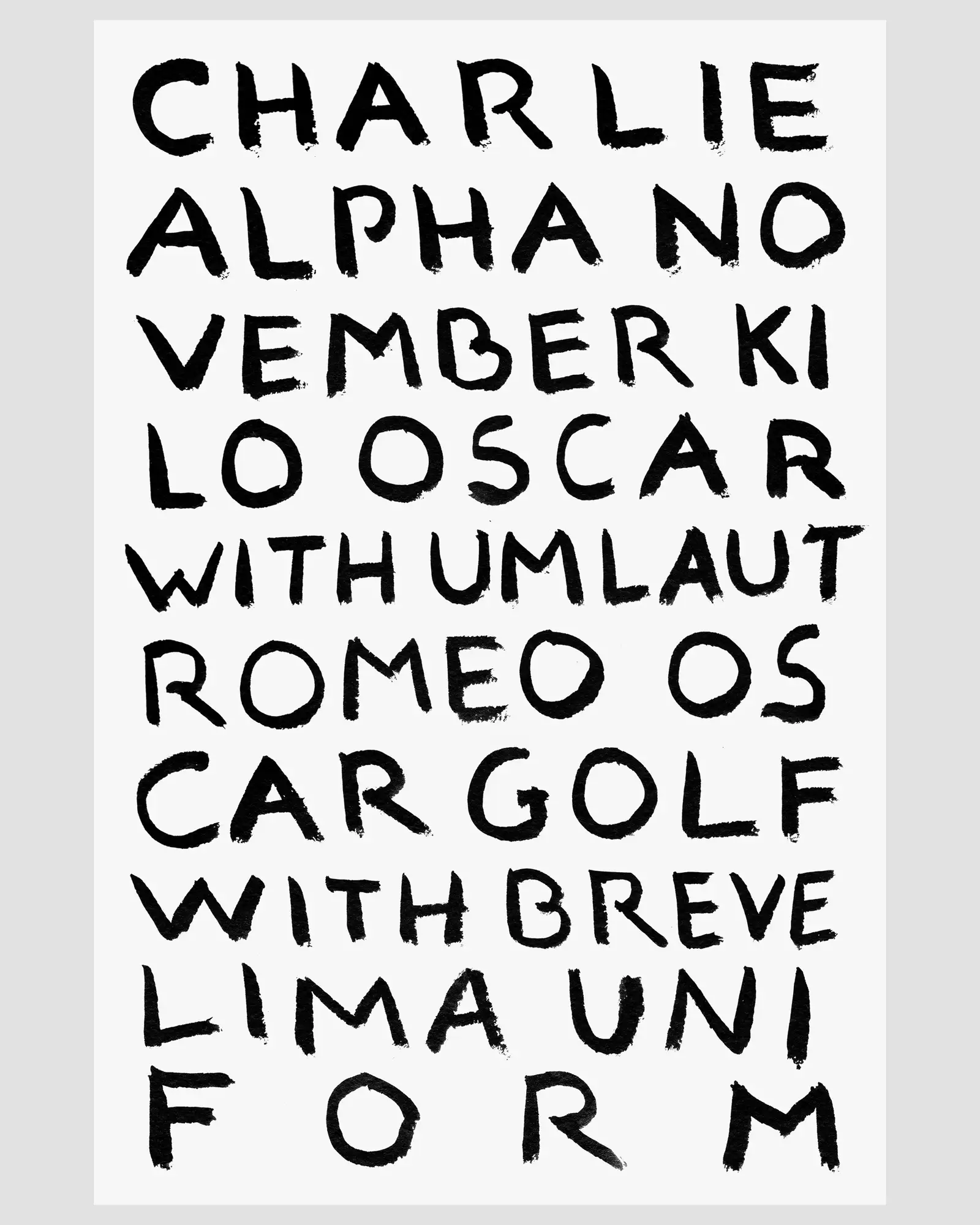 Charlie Alpha November